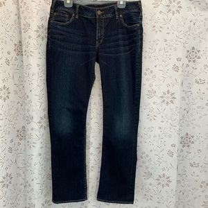 Silver Suki Slim Dark Denim Skinny Jeans Size 34